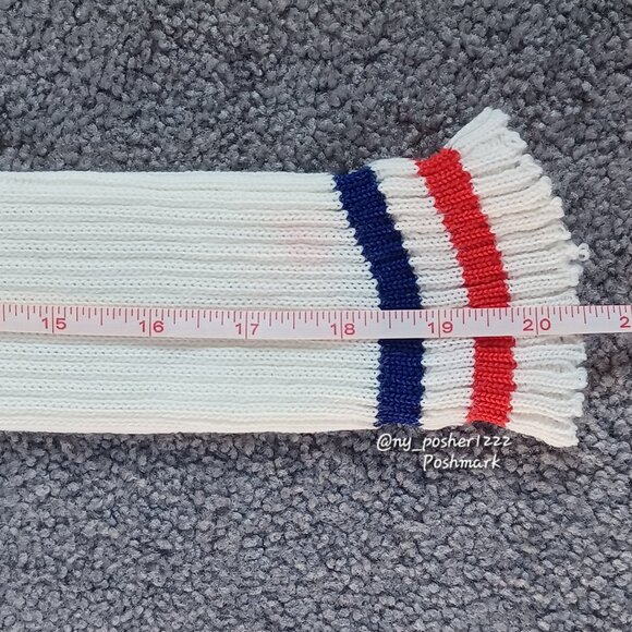 *𝓥𝓲𝓷𝓽𝓪𝓰𝓮 Stripe Crew Socks 🔴⚪🔵 - Picture 4 of 5